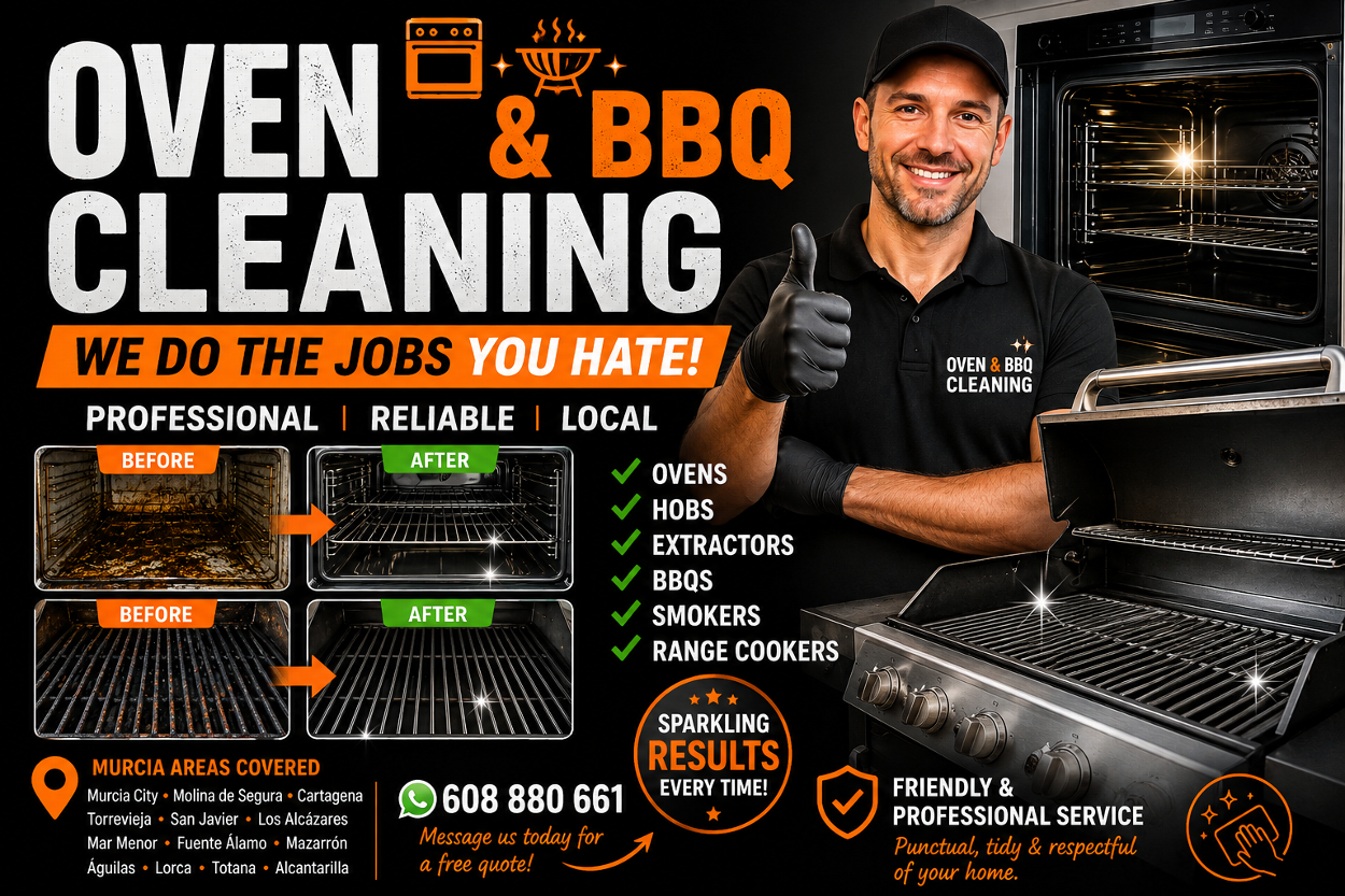 Oven Cleaning in Murcia Spain English English Speaking Oven and BBQ Cleaning in Murcia Spain 