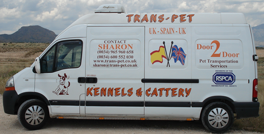 Transpet pet transportation services UK to Spain, Costa Blanca